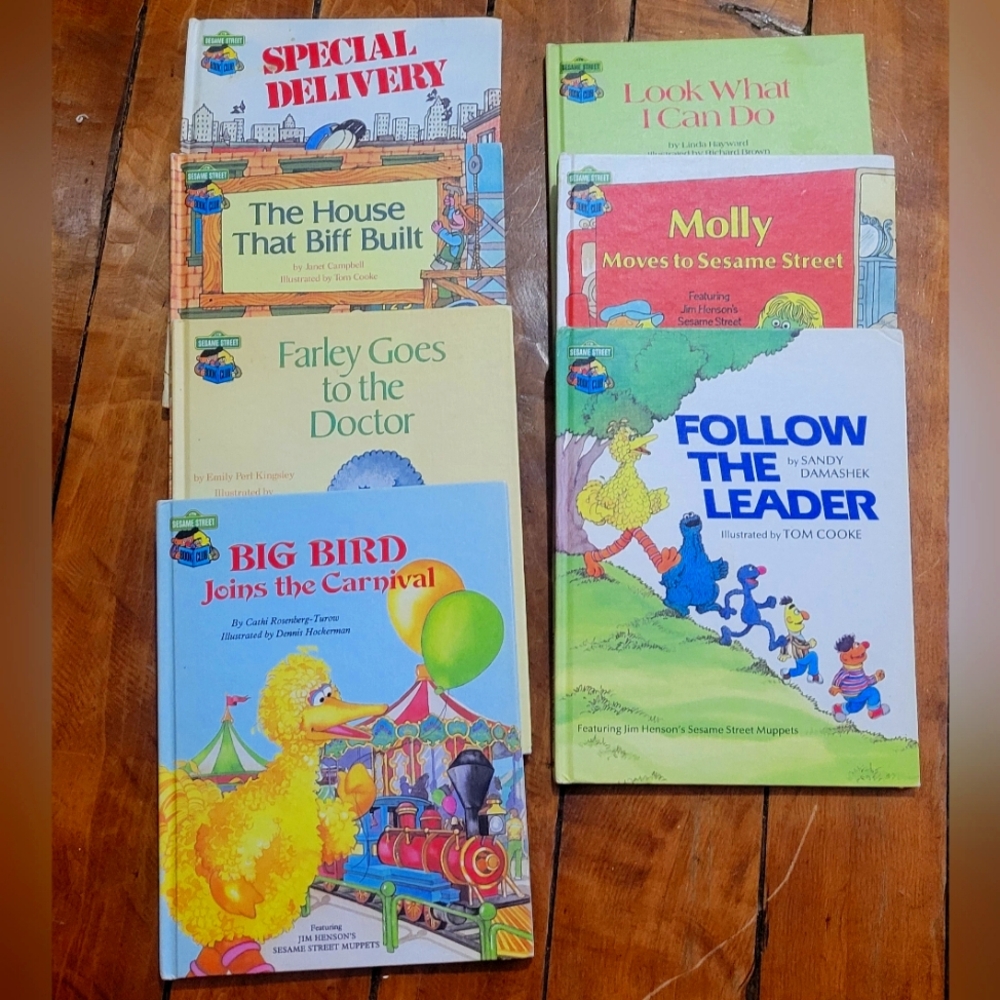 (11) Sesame Street jumbo hardcover books